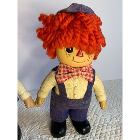 Raggedy Ann & Andy Coin Bank Royalty Industries Vintage Piggy Bank - Picture 8 of 14